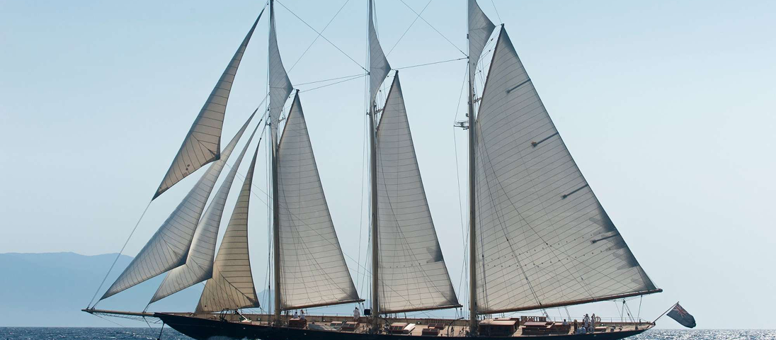ATLANTIC yacht under sail